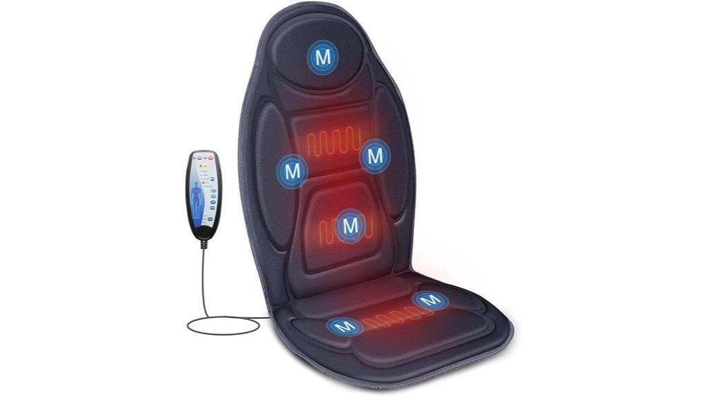 vibration back massager with heat