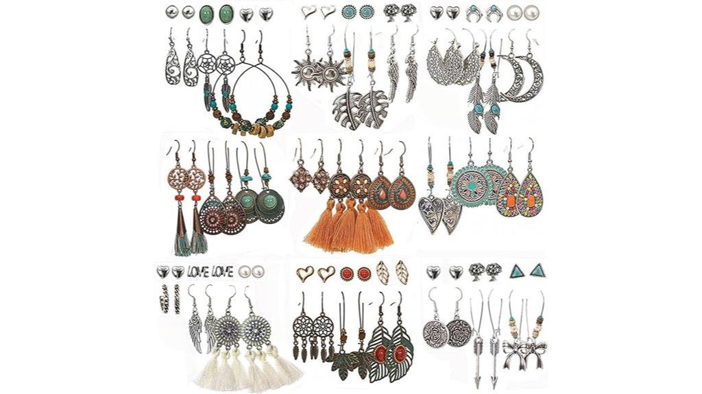 vintage boho dangle earrings