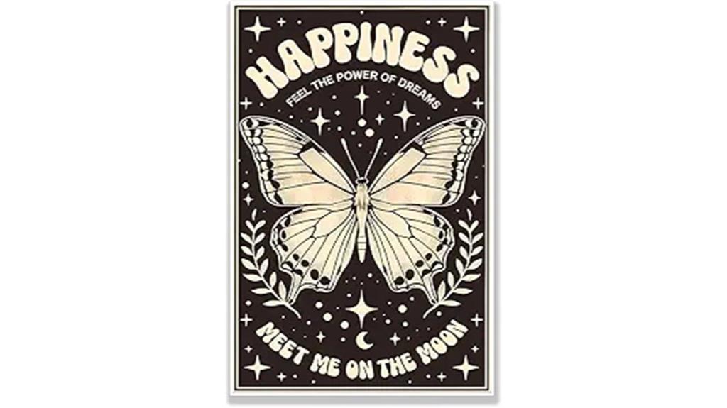 vintage butterfly dreamscape poster