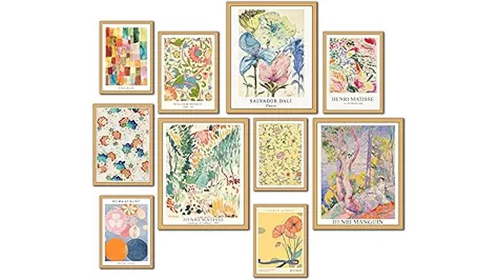 vintage eclectic wall art