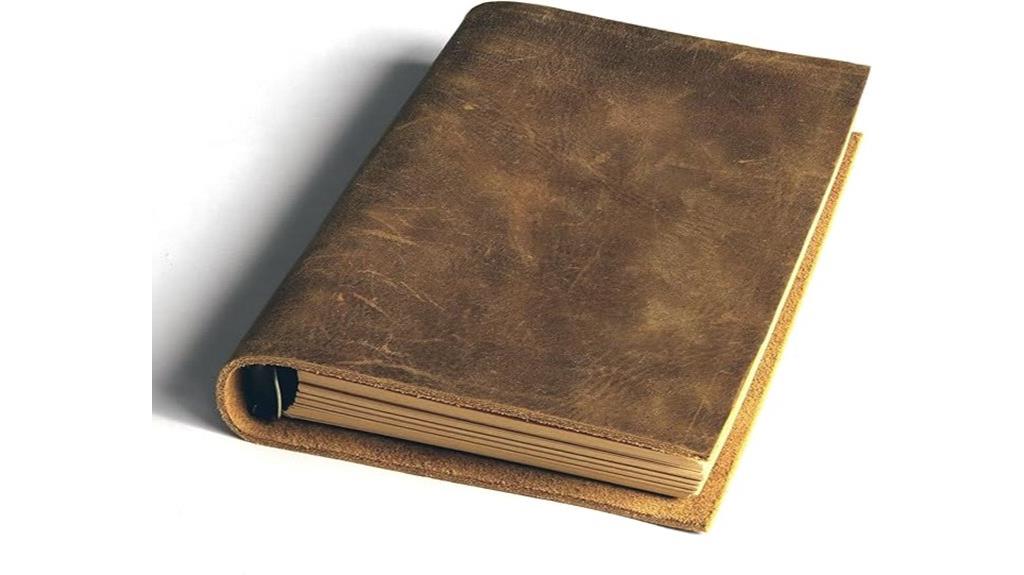 vintage leather notebook