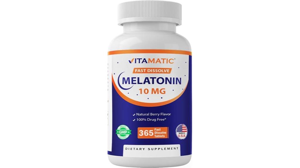 vitamatic melatonin 10mg tablets