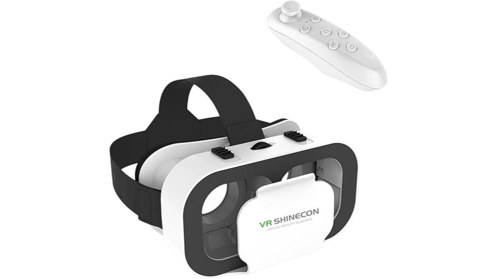 vr headset with controller