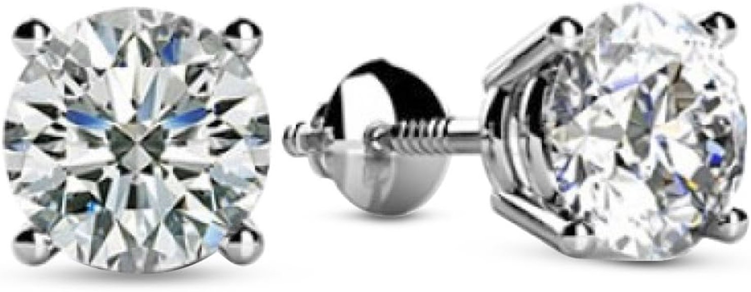 white gold diamond earrings
