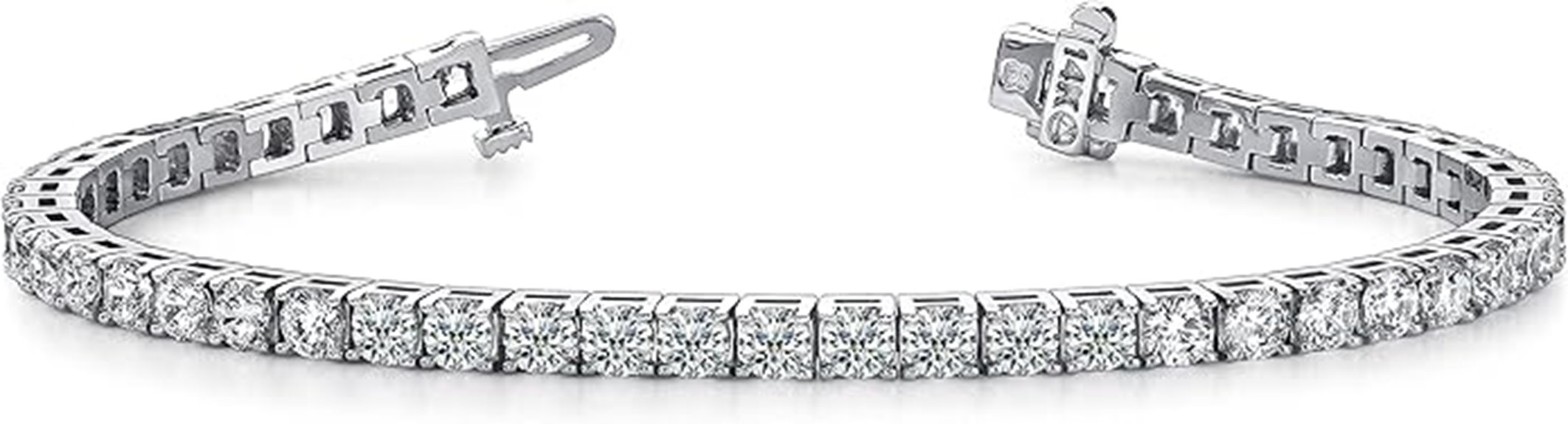 white gold diamond tennis bracelet