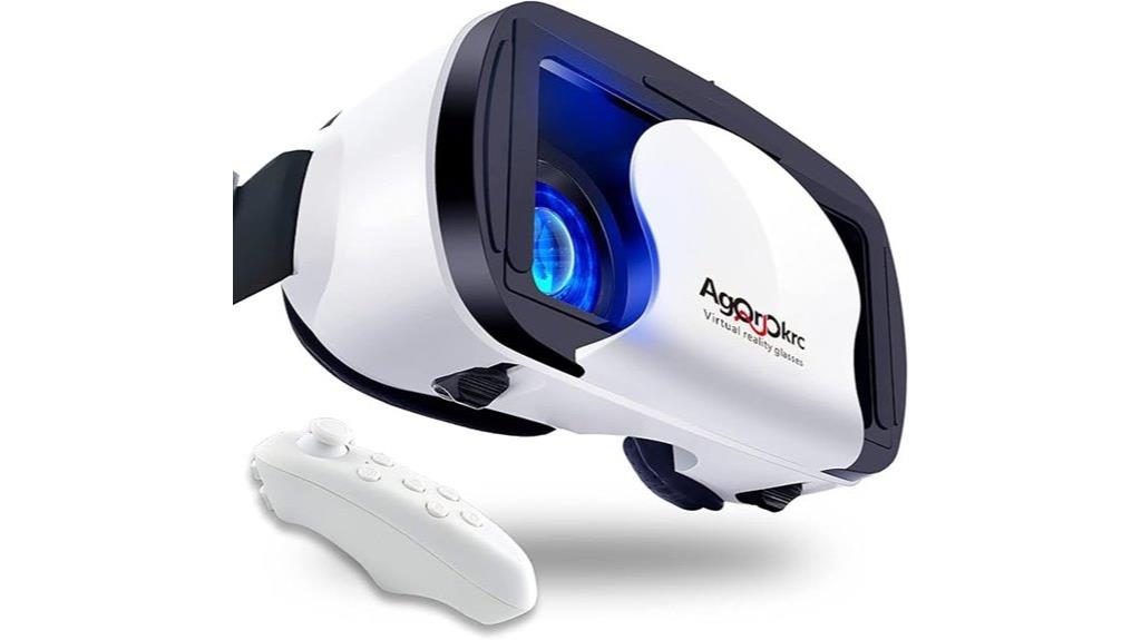 white phone vr headset