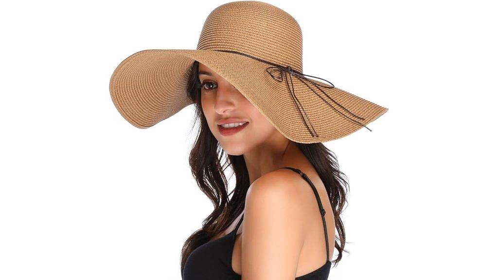 wide brim straw hat