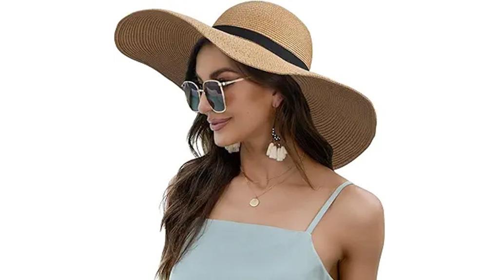 wide brim straw sun hat