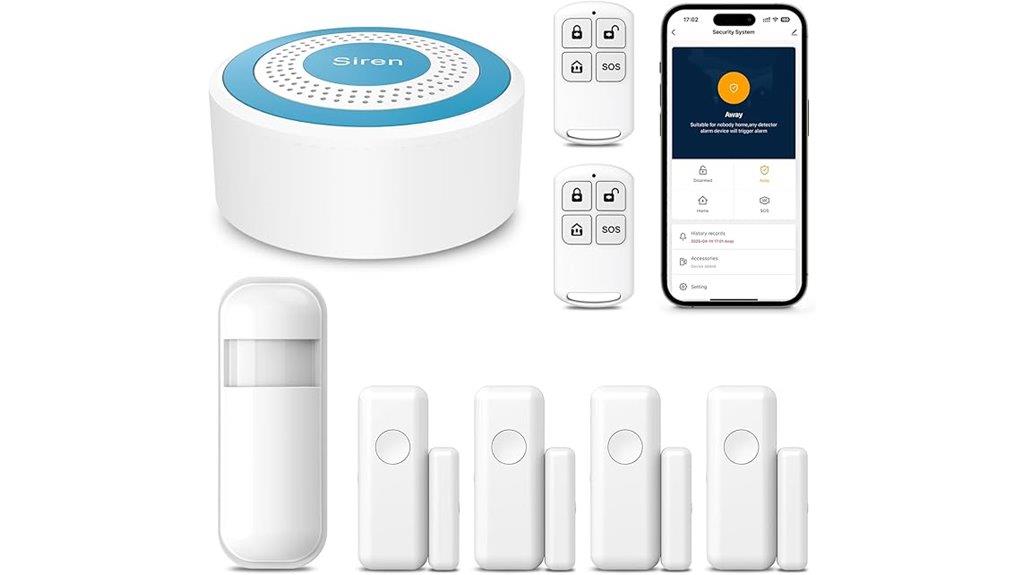wireless alarm system with alerts