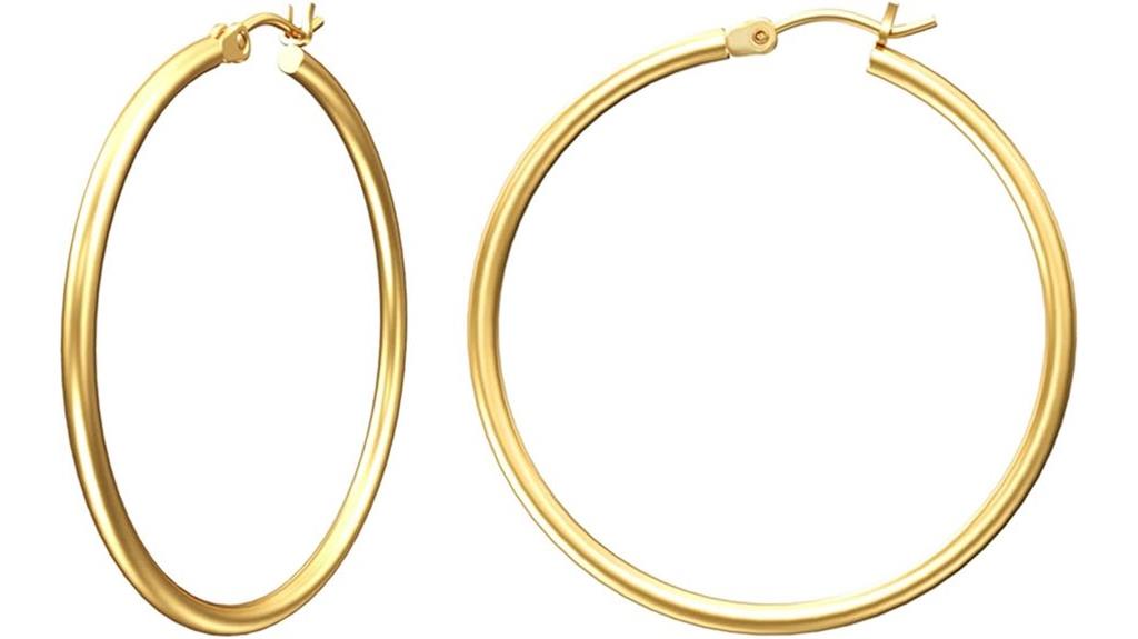 women s gold hoop earrings