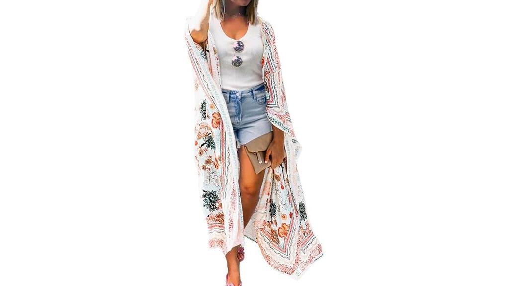 women s long flowy kimono