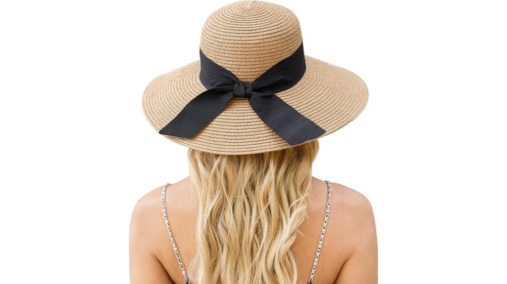 women s wide brim straw hat