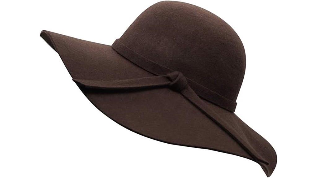 women s wide brim wool hat