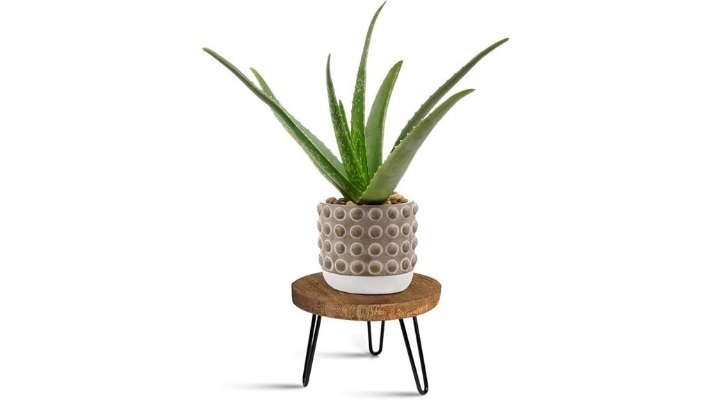 wooden indoor outdoor plant stand