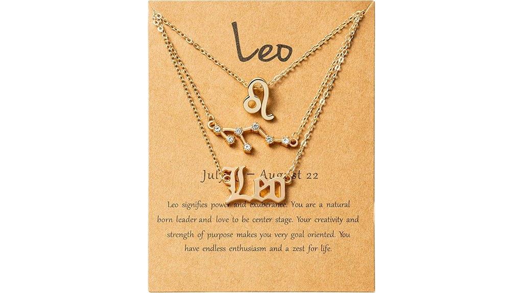 zodiac layer necklace women