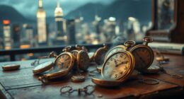 clocks symbolize time travel