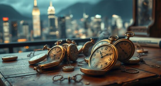 clocks symbolize time travel