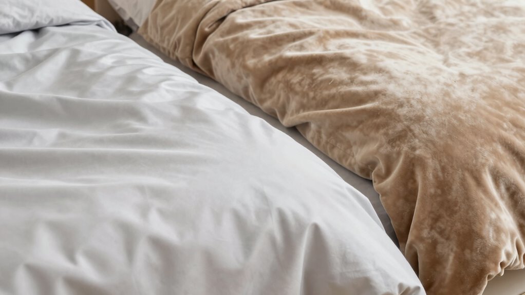 cooling vs plush weighted blankets