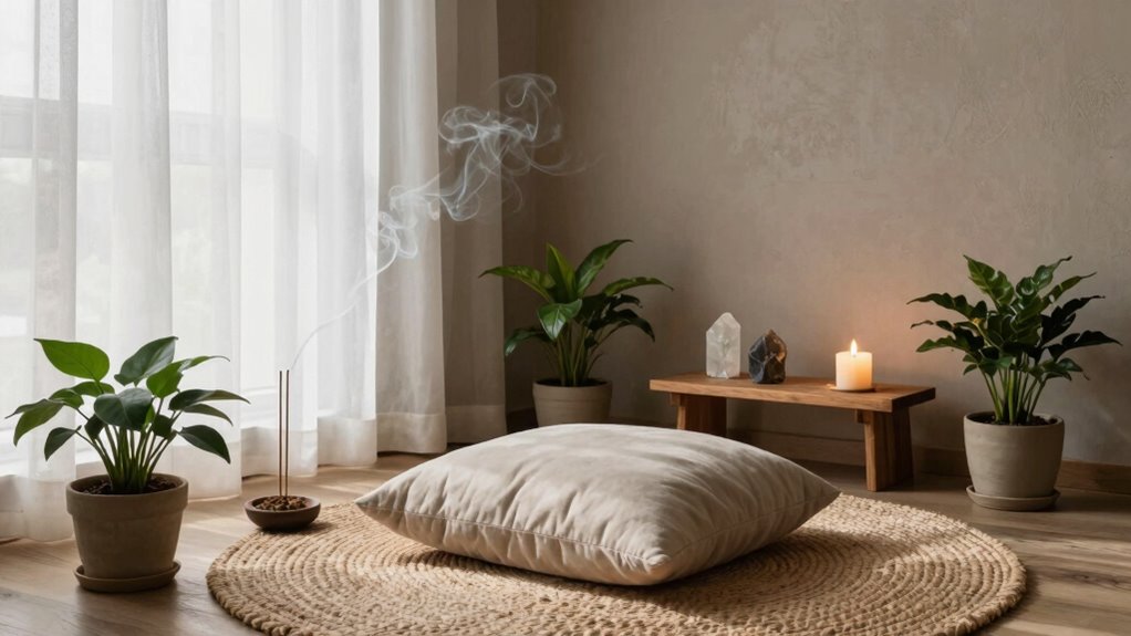 create peaceful meditation space