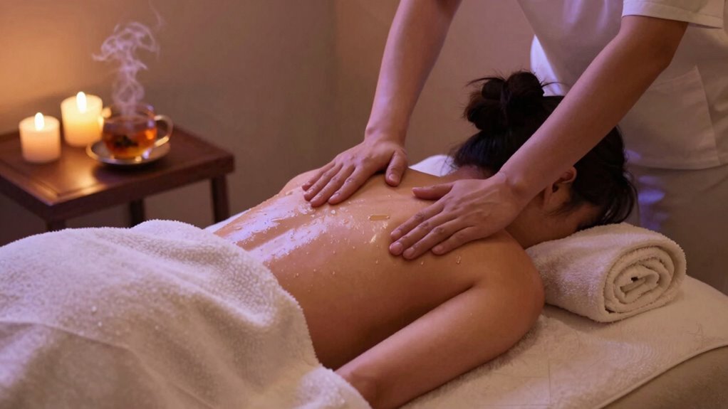 evening massage aids relaxation