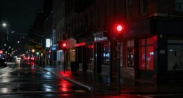 nighttime red light sensation