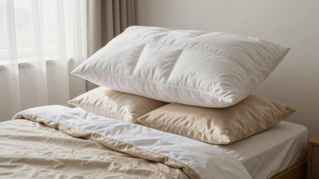 optimal pillow loft for spinal support