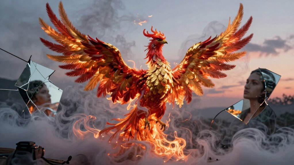 phoenix symbolizing renewal and resilience