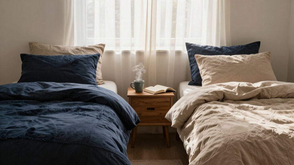 separate blankets improve sleep