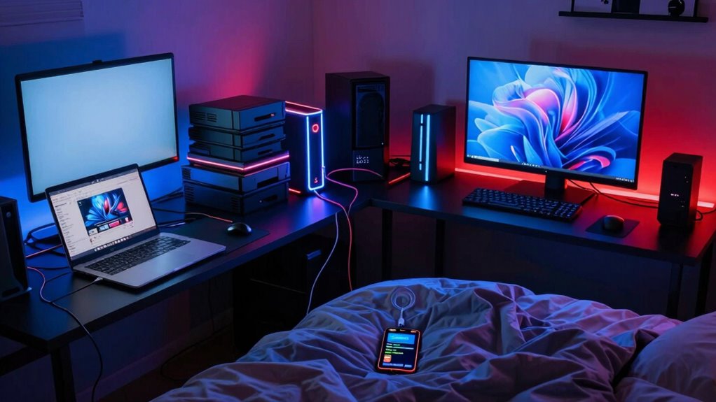 tech free relaxing sleep environment