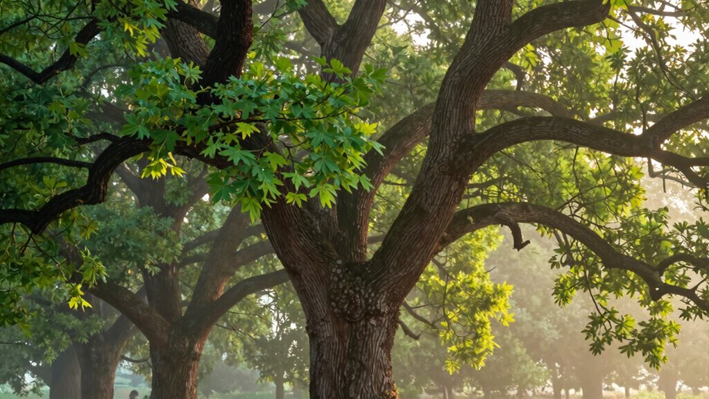 trees symbolize growth and stability