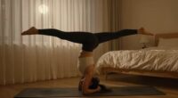 upside down stretching aids relaxation