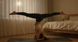 upside down stretching aids relaxation